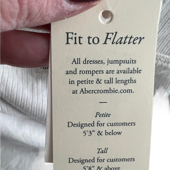 Abercrombie - NEW Mixed Fabric Cut Out Midi Dress Sz M - Picture 13 of 16